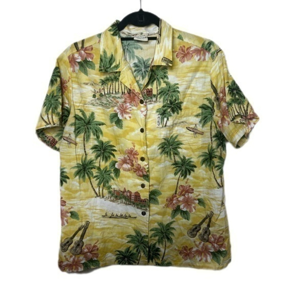 Go Barefoot Waikiki button front‎ shirt